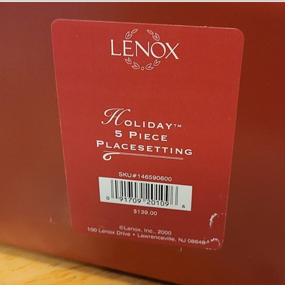 Lenox 🎄 Holiday 5 pieces placesetting new and authentic - Picture 9 of 11